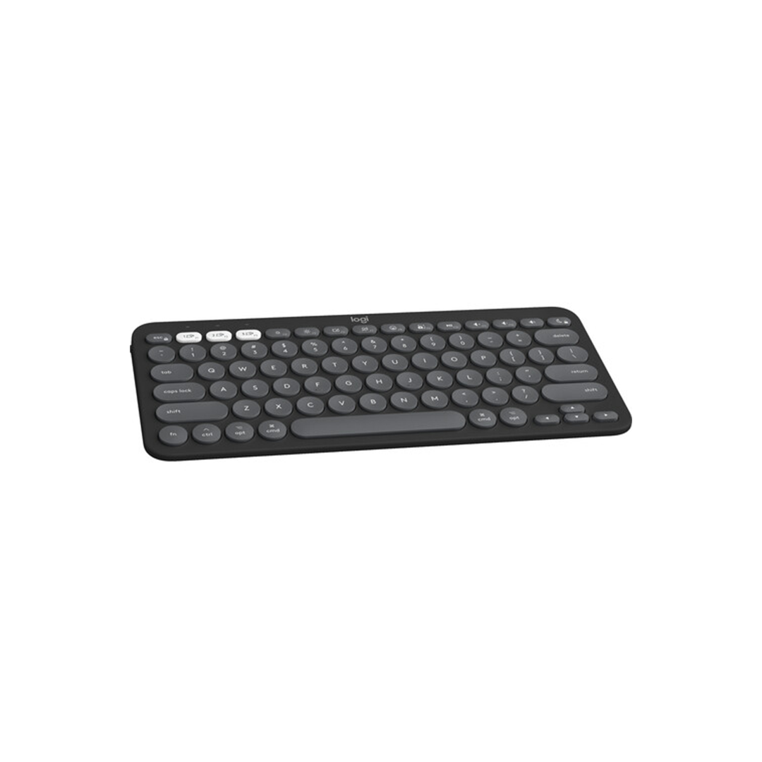 Logitech Pebble Keys 2 K380S Wireless Keyboard - Tonal Graphite in Qatar Logitech Pebble Keys 2 K380S Wireless Keyboard - Tonal Graphite in Qatar